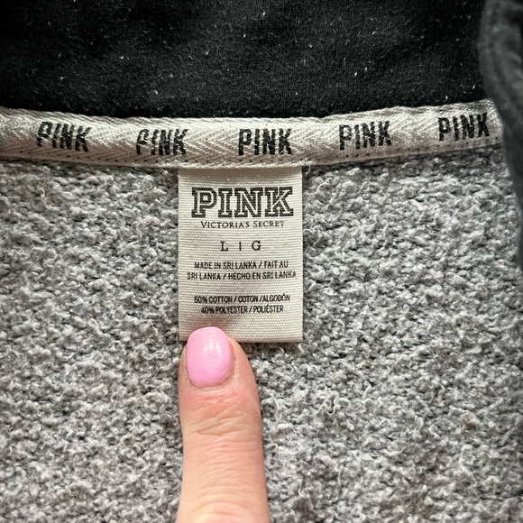PINK size large quarter zip - Picture 2 of 4